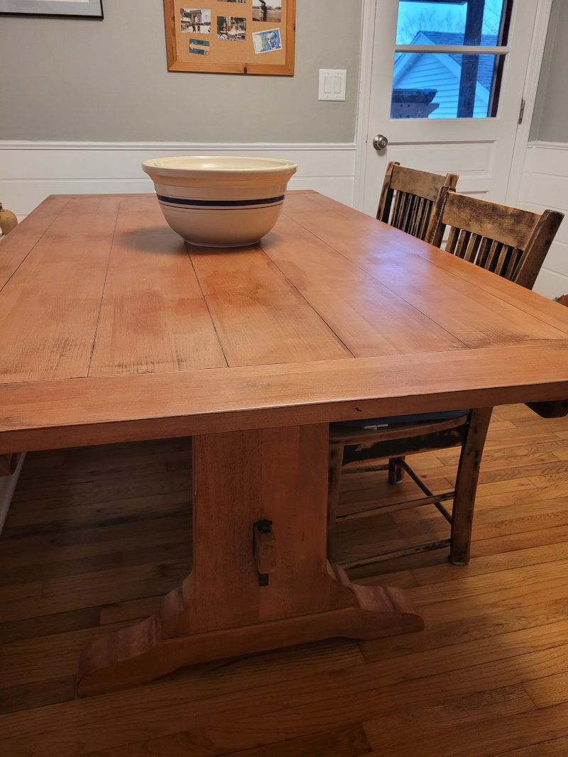 Free Farmhouse Trestle Table Restoration
